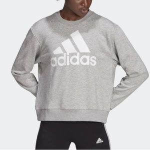 NEW Womens adidas Essentials Logo Loose Sweatshirt Size:L